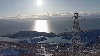 Видовая площадка на ул. Высотной в Петропавловске-Камчатском.