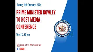 Press Conference Hosted By Prime Minister Rowley On Tobago Oil Spill