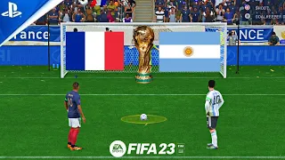 MESSI VS MBAPPE ! FRANCE VS ARGENTINA ! FIFA 23 FIFA WORLD CUP FINAL PENALTY SHOOTOUT