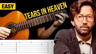 TEARS IN HEAVEN Guitar Tabs Tutorial EASY (Eric Clapton's Vocals)