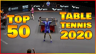 Top 50 best table tennis points of 2020 [HD]