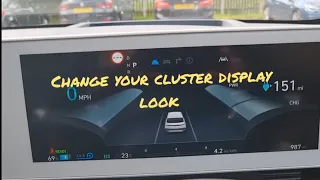 Ioniq 5 quick tip #2 how to change cluster display appearance.