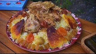 One of The Most Delicious Pilaf in Azerbaijan! Dosheme Pilaf with Chicken!