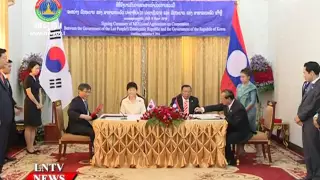 Lao NEWS on LNTV: Laos and the Republic of Korea agree to push for greater cooperation.12/9/2016