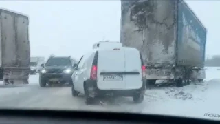 09.12.2016 ДТП на трассе Ижевск - Малая Пурга у с. Совхозное (Удмуртия)