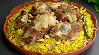 Palestinian Qidra rice with melted meat very delicious meal 😋😋