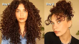 A week of Curly Hair | 4 DAYS Reality check!