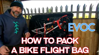 HOW TO PACK A BIKE FLIGHT BAG, EVOC BIKE BAG, IDIOTS' GUIDE