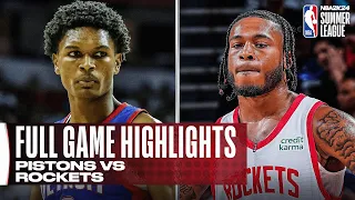 PISTONS vs ROCKETS | NBA SUMMER LEAGUE | FULL GAME HIGHLIGHTS