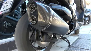 Akrapovic vs original - sound comparison YAMAHA XMAX 400