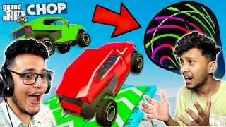 GTA 5: USING 2001Q PARACHUTE TRICK TO WIN THIS PARKOUR RACE with CHOP !!