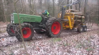 Rückewagen testen und Stecken bleiben