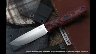 Owl Knife нож Hoot F, сталь Bohler M390, рукоять черно-красная G10, выпуклая линза