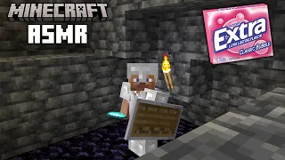 [ASMR] Minecraft Survival w/ Gum Chewing (Whispering + Keyboard/Mouse Sounds) - Episode 73