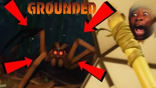 ARACHNOPHOBE PLAYS GROUNDED!!![Runs into Wolf Spider] || Grounded #1