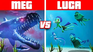 LUCA The Movie Family vs. ZOMBIE MEGALODON Family In GTA 5! (GTA 5 RP Mods)