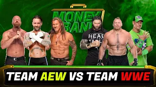 Team AEW Vs Roman Reigns Brock Lesnar & John Cena WWE 2K22