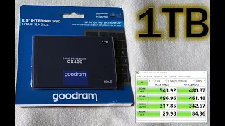 GOODRAM CX400 1TB gen.2 - Обзор и тест скорости работы SSD диска на 1TB