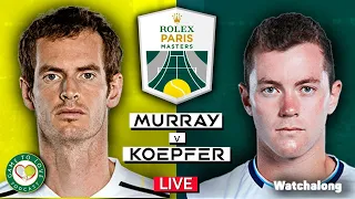 MURRAY vs KOEPFER | Paris Masters 2021 | LIVE GTL Tennis Watchalong Stream