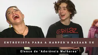 LEGENDADO: Florence Pugh e Timothee Chalamet em entrevista para a Harper's Bazaar UK