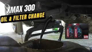 How to Change Oil & Oil Filter on Yamaha Xmax 300