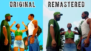 GTA San Andreas Remastered VS ORIGINAL Side by Side Comparison Graphics