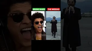 BRUNO MARS vs THE WEEKND No Autotune - Who is the best? #shorts