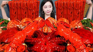 ENG SUB) Seafood Boil 🦞 Lobster & Octopus American Cuisine Seafood Recipe Mukbang ASMR Ssoyoung