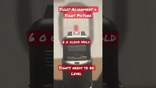 Sight Alignment & Sight Picture explained in 60 Seaconds #firearmstraining #firearmstraining