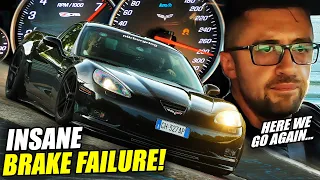 BRAKE FAILURE! Chevrolet Corvette C6 Z06 // Nürburgring