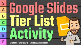 Tier List Google Slides Activity