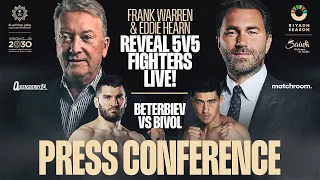 Frank Warren & Eddie Hearn reveal 5 vs 5 fighters | Queensberry v Matchroom & Beterbiev v Bivol 🥊