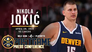 Nikola Jokić Full Post Game Five Press Conference vs. Lakers 🎙