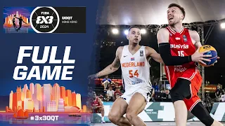 Netherlands 🇳🇱 vs Austria 🇦🇹 | Men Full Game | FIBA #3x3UOQT 2024