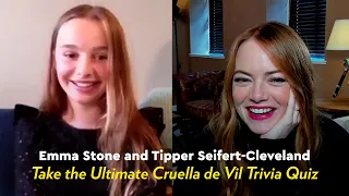 Emma Stone and Tipper Seifert-Cleveland Take the Ultimate Cruella de Vil Trivia Quiz | POPSUGAR