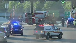 Deadly crash at toll booth in Richmond closes eastbound Downtown Expressway