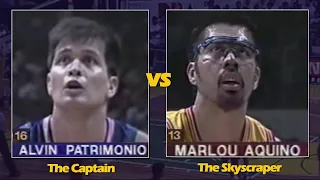 Marlou Aquino 19pts 7blks vs Alvin Patrimonio 25pts | Gordons vs Purefoods | 2C, Elim-Rd | 07-06-97