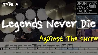 Legends Never Die(동영상악보)-Against The Current-유한선-드럼악보,드럼커버,Drum cover,drumsheetmusic,drumscore