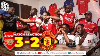 Arsenal 3-2 Manchester United | Full Fan Reactions | Rashford Nketiah Saka