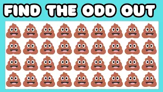 2024 Hardest Find the odd out challenge 🍔🍈🍔| Find the odd emoji out challenge| 🔍🕵️‍♂️