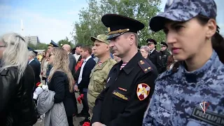 На Ямале в День памяти и скорби росгвардейцы почтили память погибших (ВИДЕО)