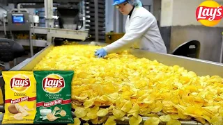 How Lays Are Made In Factory | potato chips making process | how  it's made