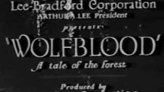 WOLFBLOOD (1925) George Chesbro - Roy Watson