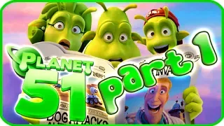 Planet 51 Walkthrough Part 1 (PS3, Xbox 360, Wii) - Movie Game