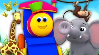 Bob der Zug | Lernen Tiere und ABC | Deutsche Kinderlieder | Bob The Train | Animal ABC Song