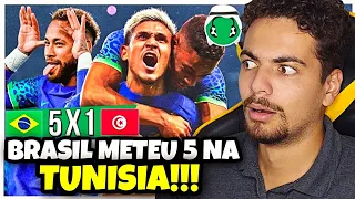 REAGINDO AO 5x1 - BRASIL AMASSA A TUNÍSIA E PEDRO FAZ GOLAÇO! - FUTPARODIAS