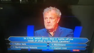 Somebody won £1 Million on who wants to be a Millionaire hosted by Jeremy Clarkson, History question