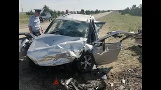 В Алтайском крае в лобовом ДТП погибли 3 человека