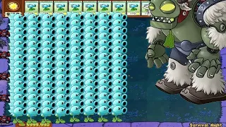 Plants vs Zombies | 99 Snow Pea vs 999 Zombies Giga-Gargantuar