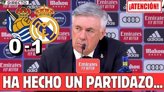 REAL SOCIEDAD 0- REAL MADRID 1 | ANCELOTTI, rueda de prensa COMPLETA | NOTICIAS del REAL MADRID HOY